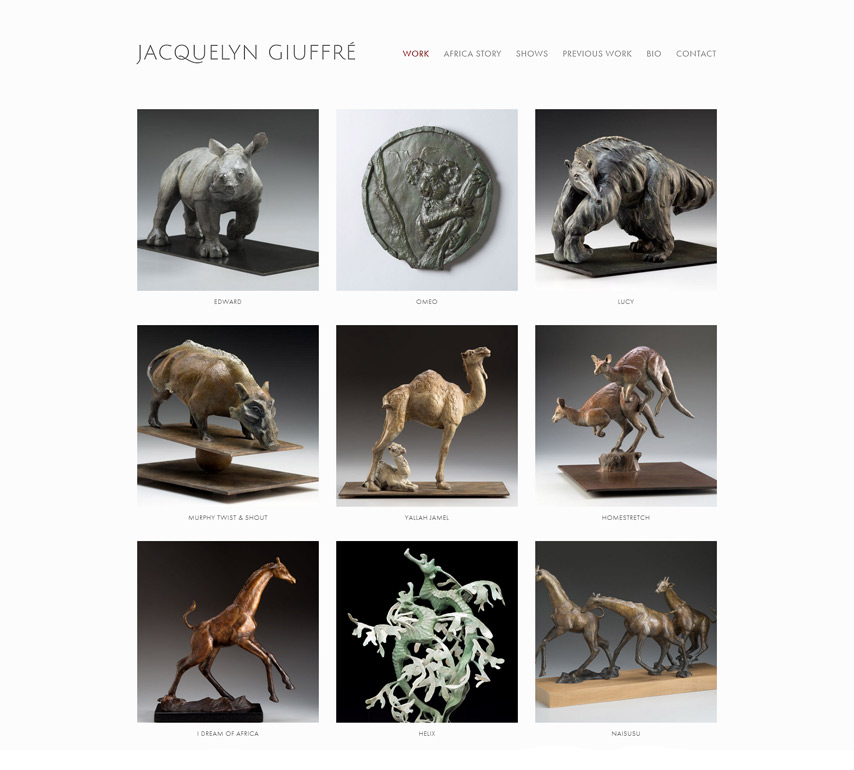 Squarespace Website for Marin County Sculptor Artist
