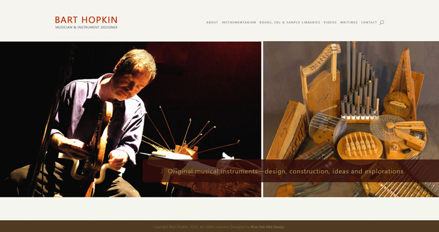 WordPress Website for Musician in Marin County