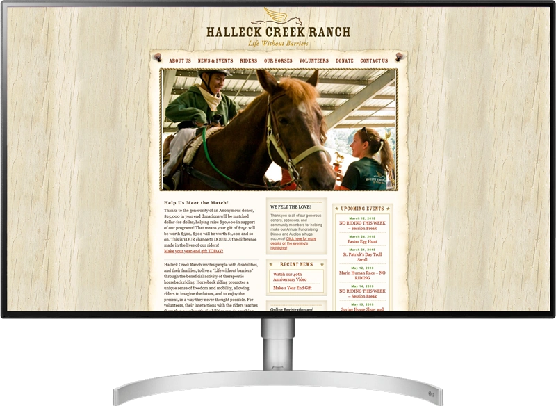 HCR Before Website Re-design